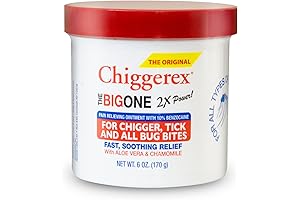 Chiggerex 4X Power Medicated Ointment For Chiggers, Mosquito Bites, Ticks and Bug Bite Relief