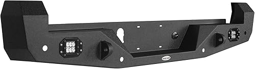 Miniatura 7 de u-Box Parachoques trasero Tacoma con textura de acero con anillos en D y 2 luces LED, compatible con camionetas Toyota Tacoma de 3ª generación