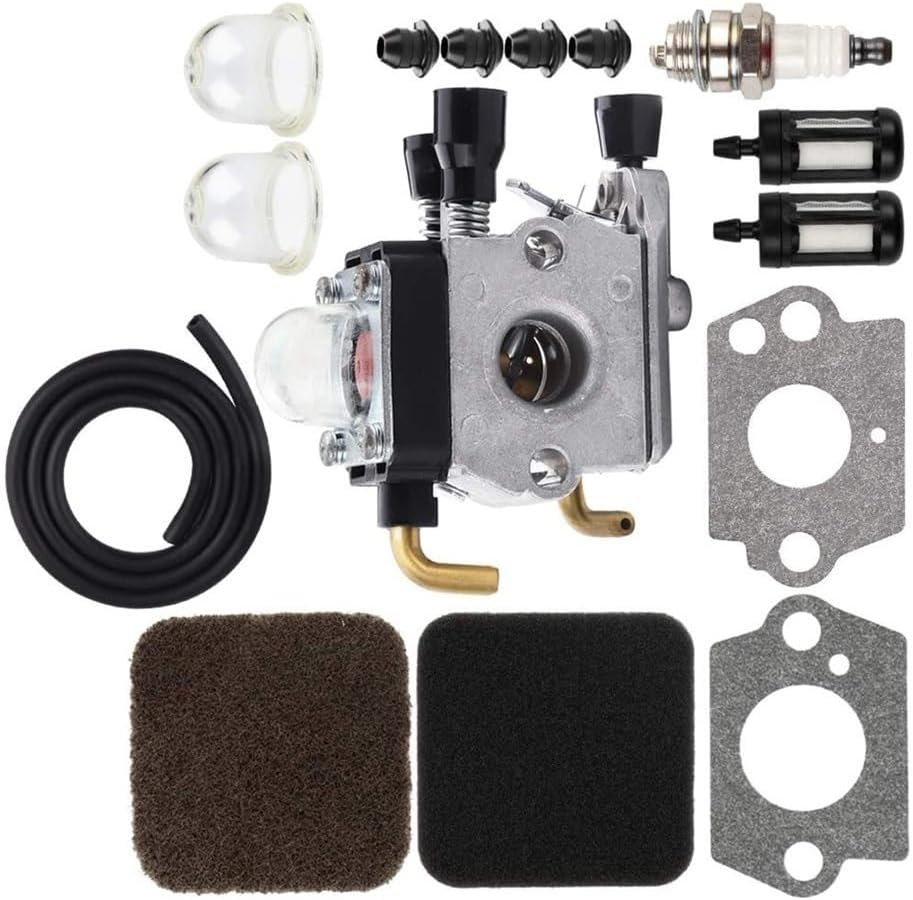 FS74 Carburetor Filter Fuel Line Kit Fit For FS72 FS76 HS72 HS74 HS76 Brushcutter Weedeater Part(WHITE)