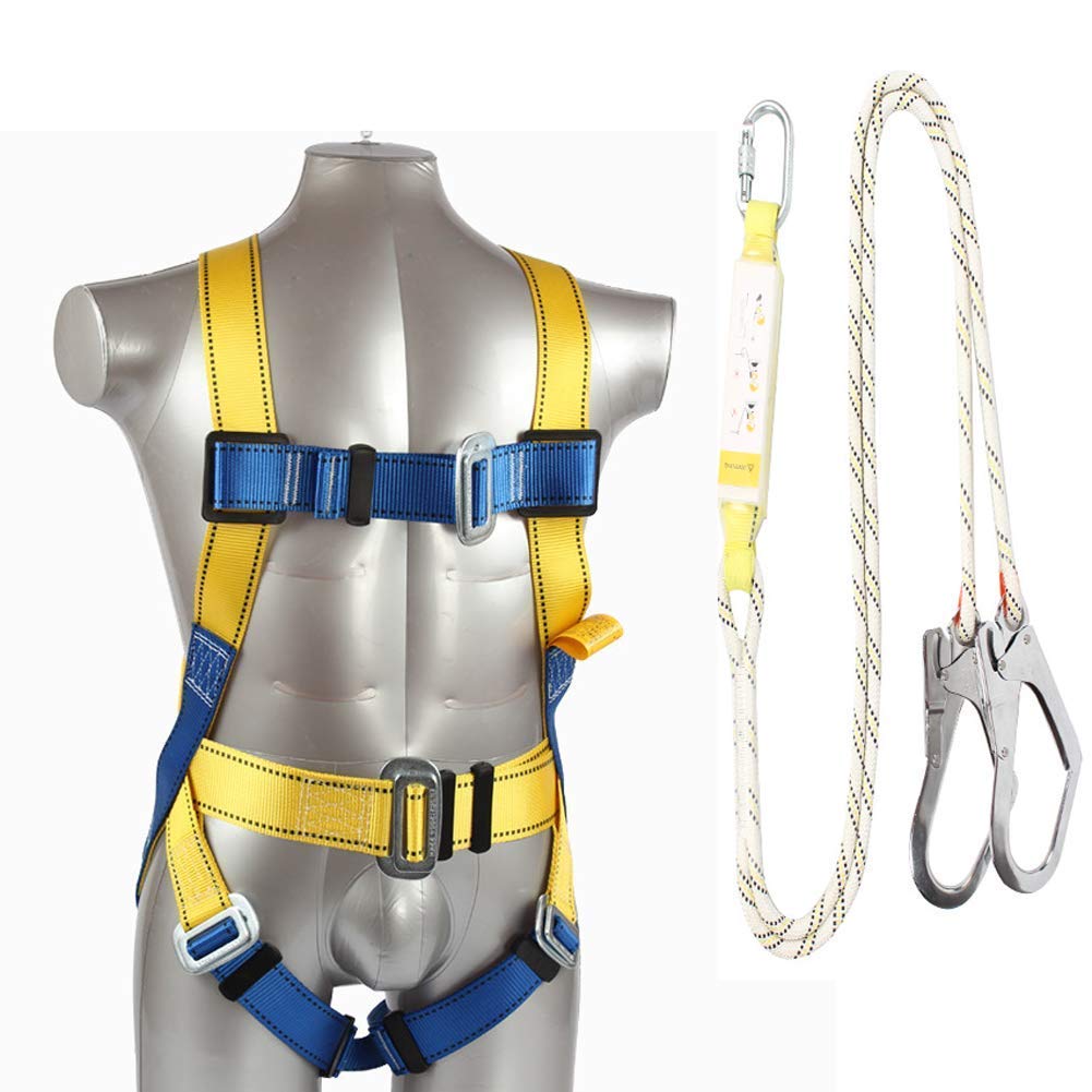 Buy Full Body Safety Harness Tool Fall Protection with 5D, Industrial