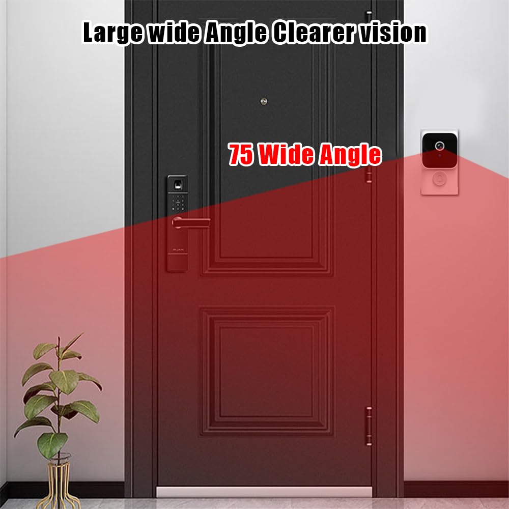 Videocamera Campanello Intelligente Matybobe 720P - Senza Fili, Rilevamento Movimento, Audio Bidirezionale, Batteria Lunga Durata - Foto 9