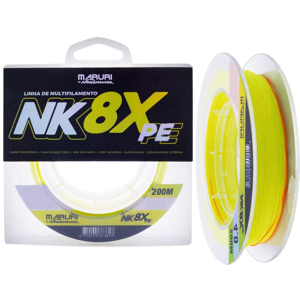 Linha Multifilamento Maruri Nk 8x Pe 200 mts - 0.30mm - 30 libras
