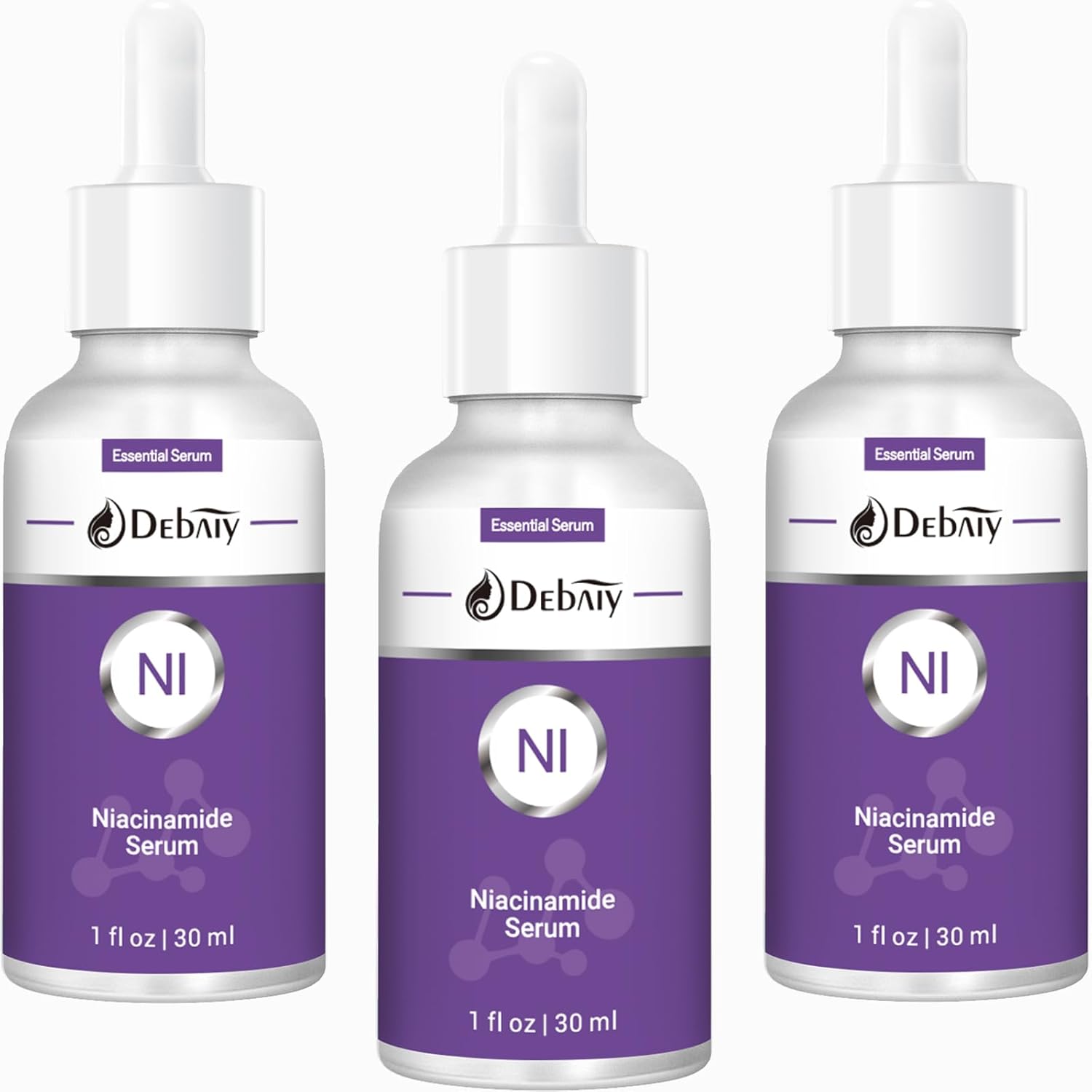 3 Pack Niacinamide Serum with Ceramide for Face Moisturizing Inhibits Melanin & Restore Skin Natural, Anti-Aging and Shrinks Pores (1Fl.Oz / 30ml) 3 Pack Niacinamide Serum with Ceramide for Face Moisturizing Inhibits Melanin & Restore Skin Natural, Anti-Aging and Shrinks Pores (1Fl.Oz / 30ml)