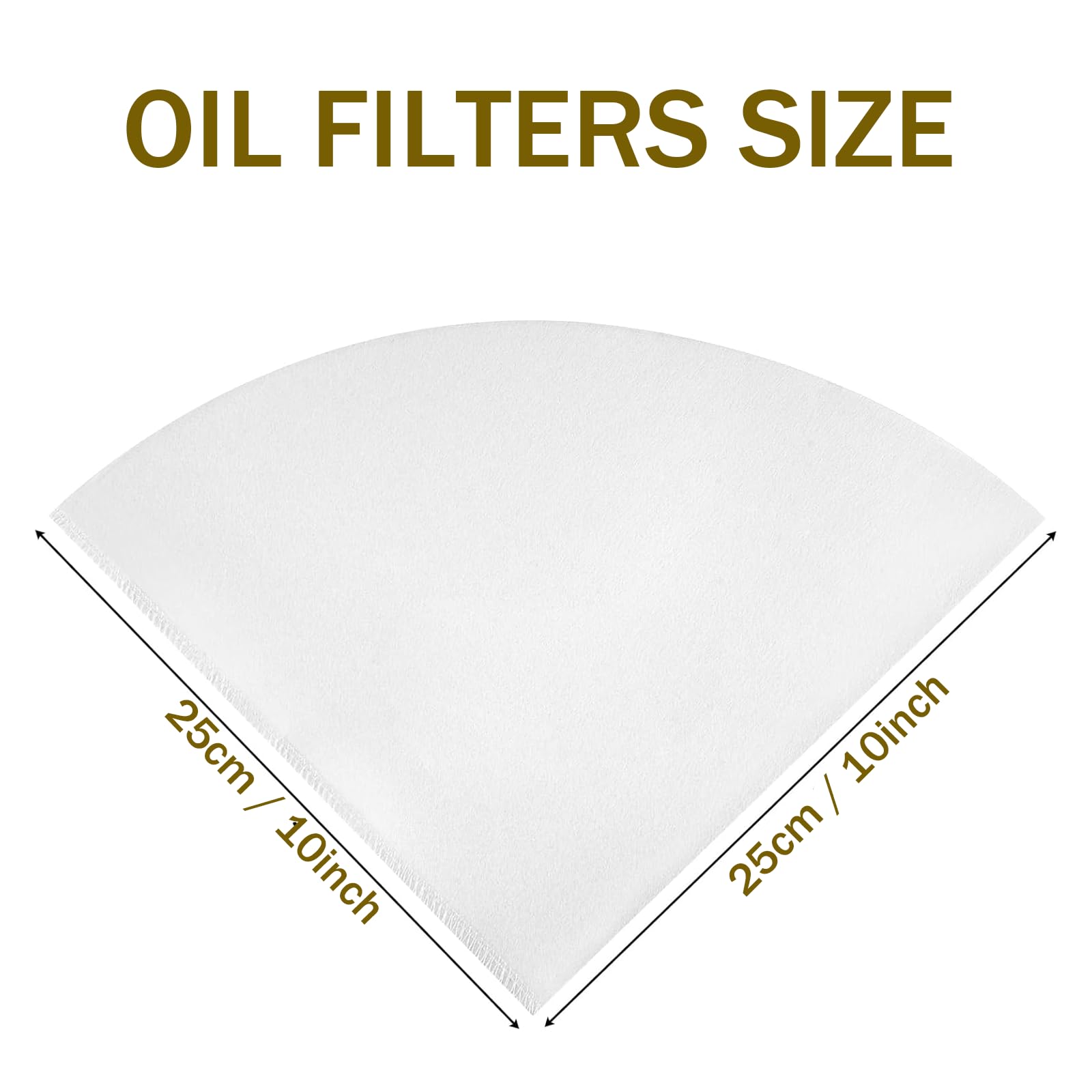 Paquete de 30 filtros de aceite para freidora de 10 pulgadas, el mejor colador de aceite de cocina no tejido, juego de filtros de jarabe de arce premium, filtro comercial de conos para restaurantes