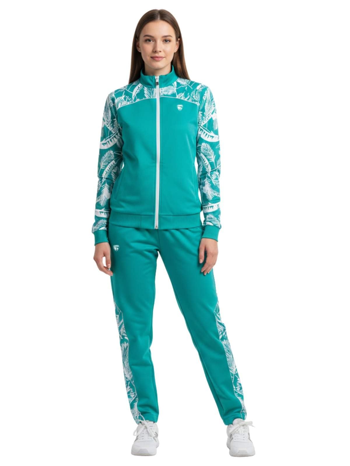 Track Jacket with Sporty Pants | Women’s Athletic Workout Tracksuit Sets-image-28