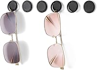 Vista 10 de Paquete de 6 organizadores de lentes de sol montado en la pared, soporte colgante para lentes de sol, organizador de almacenamiento de lentes de sol