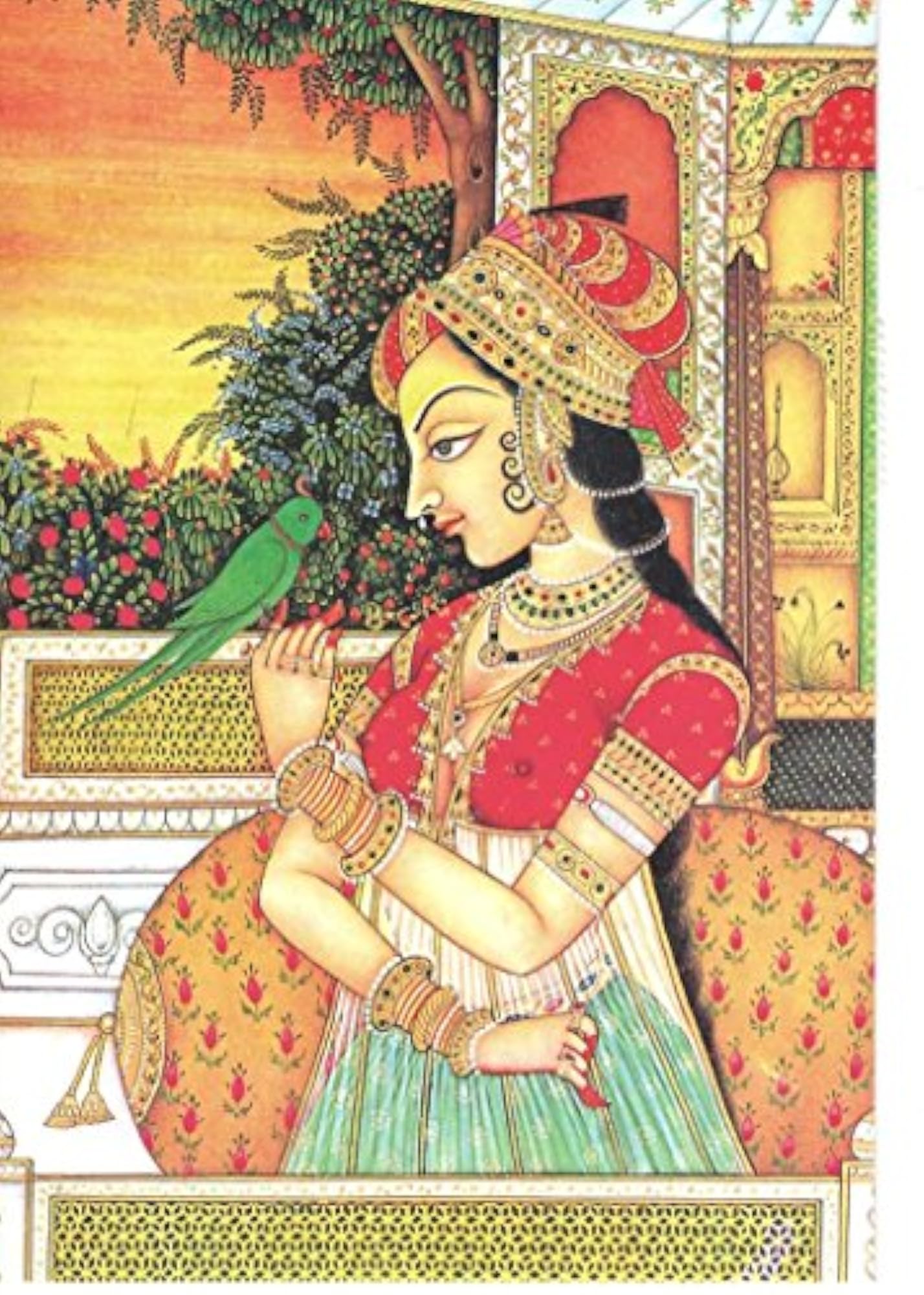 Mughal Queen Self Adhesive Wall Painting Sticker
