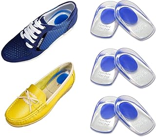 3 Pares de Plantillas de Talón Gel de Silicona, Calzado para el Talón para Apoyar, Reducir los Golpes y Aliviar el Dolor