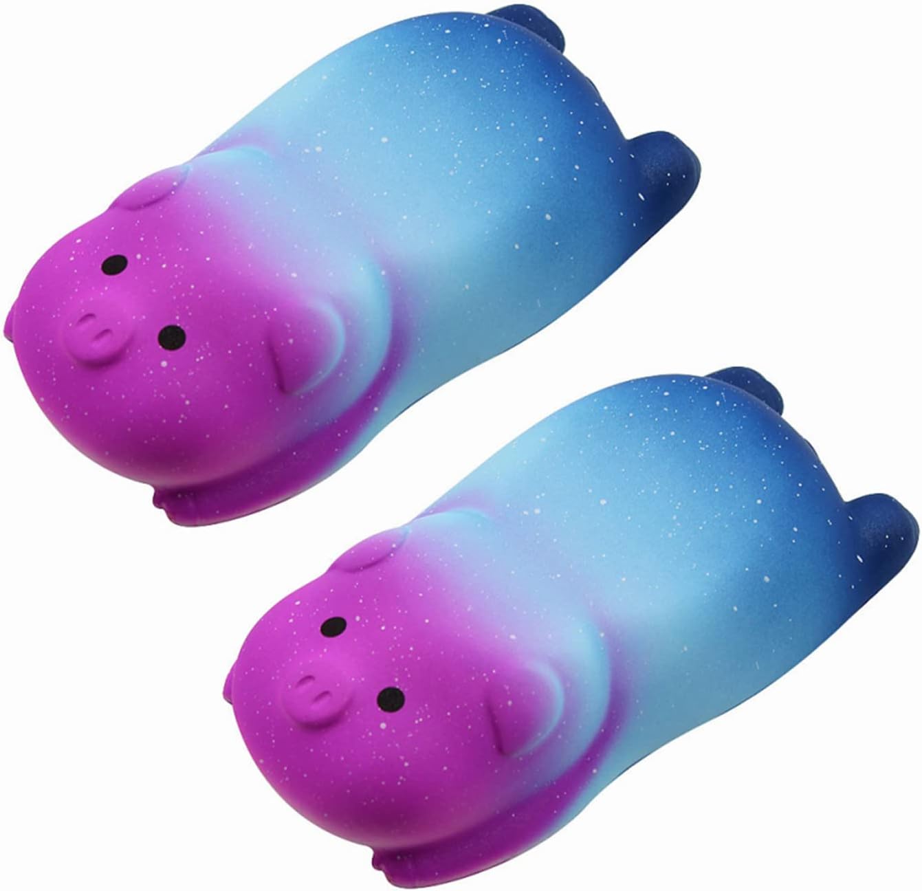 Small Wrist Rest Mouse Pad, Mini Cute Pig Ergonomic Mousepad Memory Foam Design Pig Shape Wrist Support Pillow Rest Cushion Mat for Office Computer Laptop,Comfortable and Pain Relief (Starry Sky 2pcs)