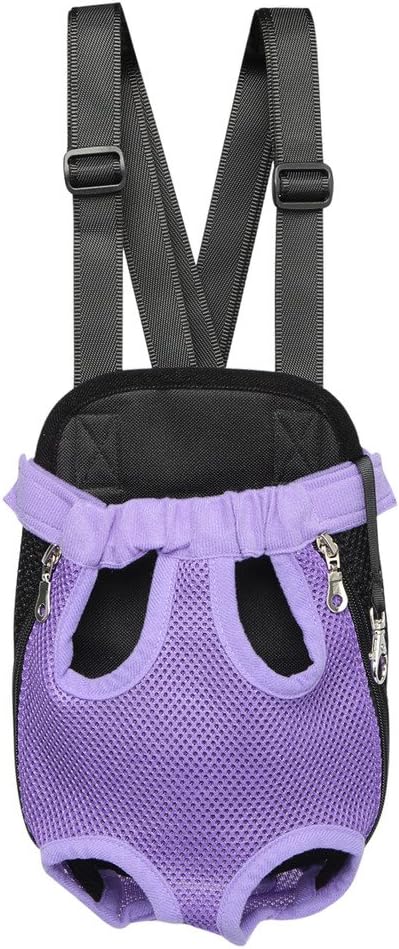 Funkeen Pet Dog Backpack Carrier Puppy Pouch Cat Front Bag or Back Pack with Legs out for Small Medium Dogs Cats