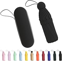 Vista 1 de Mini Travel Umbrella, Small Compact Portable Umbrella for Sun and Rain, Windproof Parasol with 99% UV Protection for Women and Men