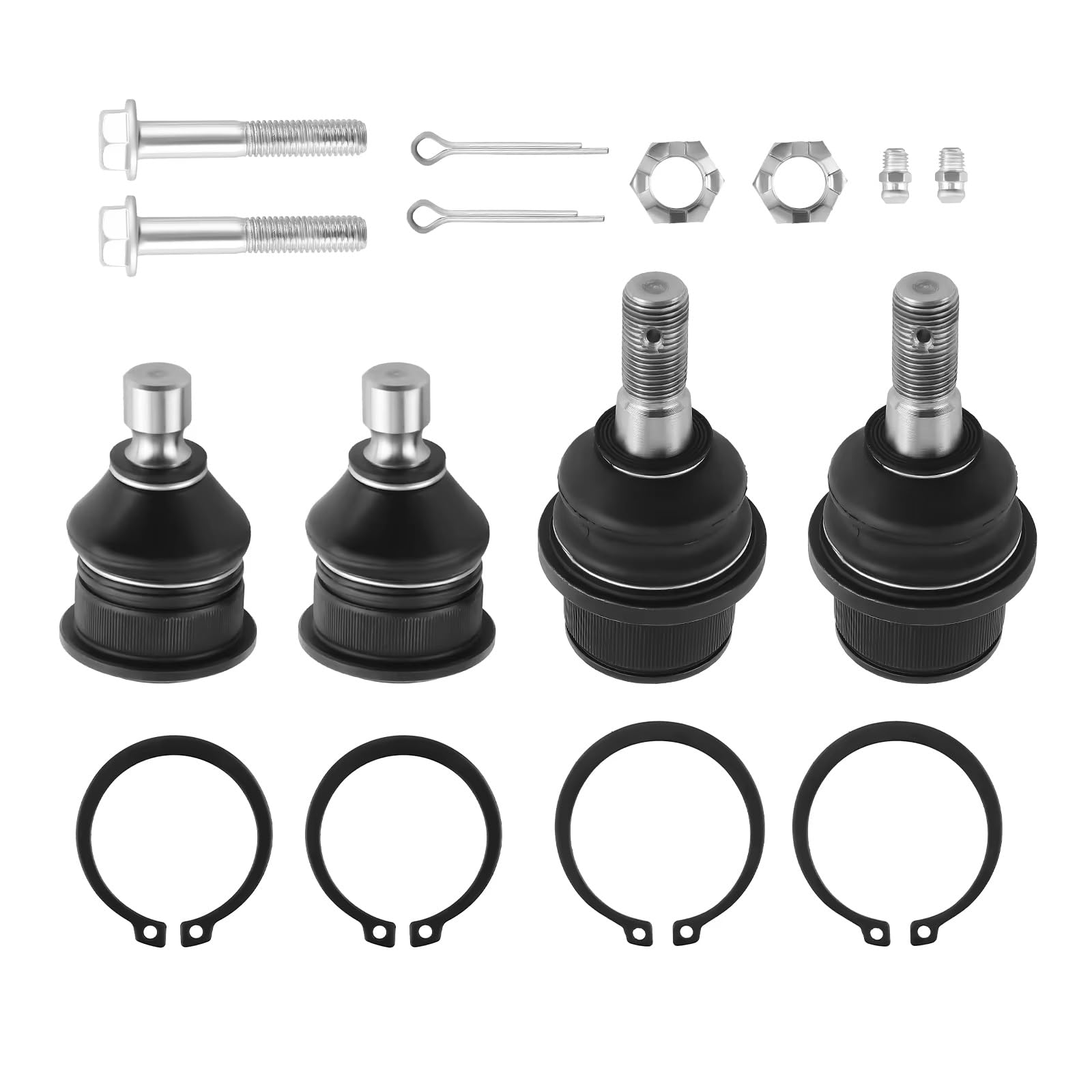 Rotule triangle Embout Biellette Direction Compatible Avec Saab Pour 9-7x 2005-2007 19133638 K6663 K6664 Ensemble Rotules Supérieures Et Inférieures Suspension Avant