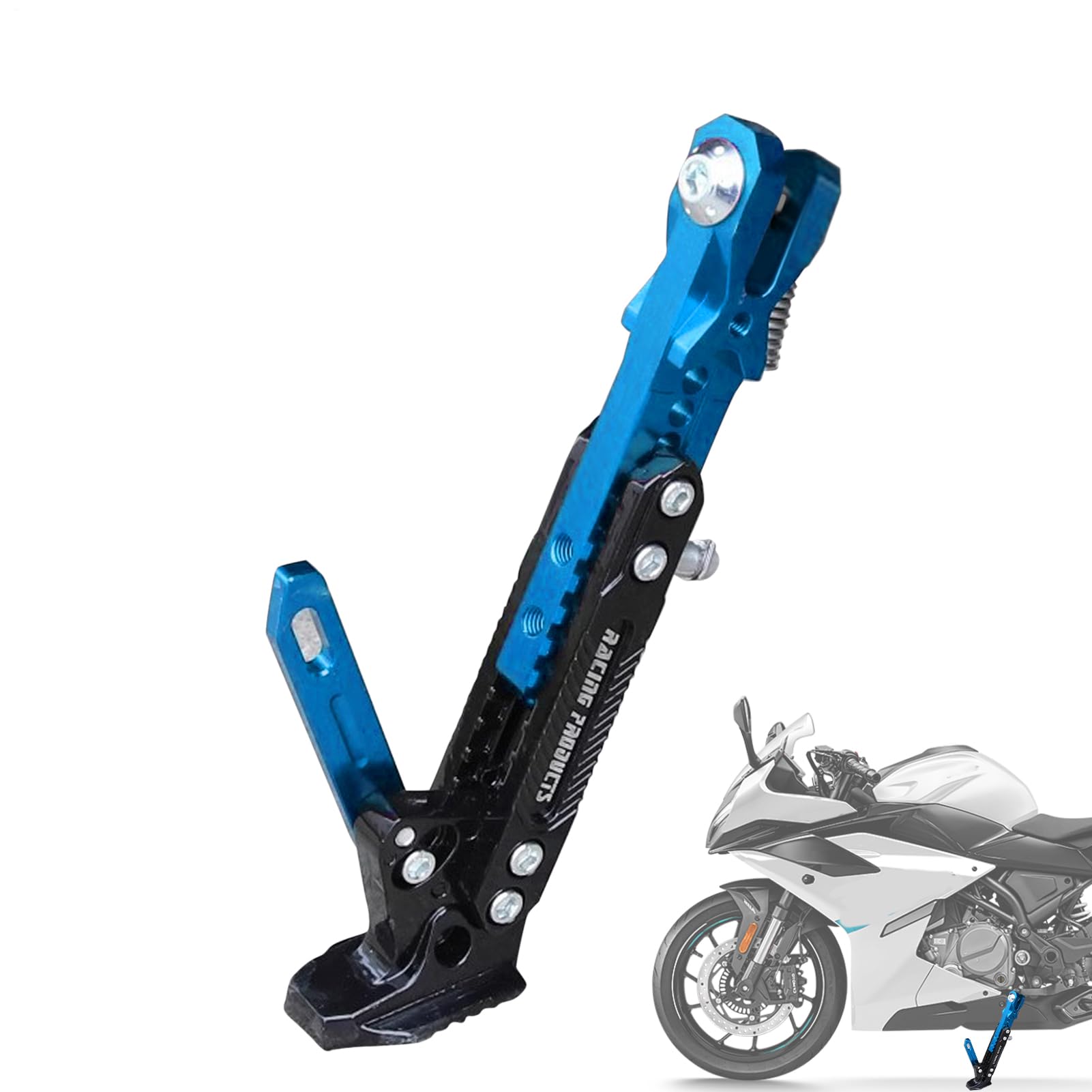 Generisch Podpórka do stopy motocyklowej, regulowany aluminium, akcesoria do skuterów