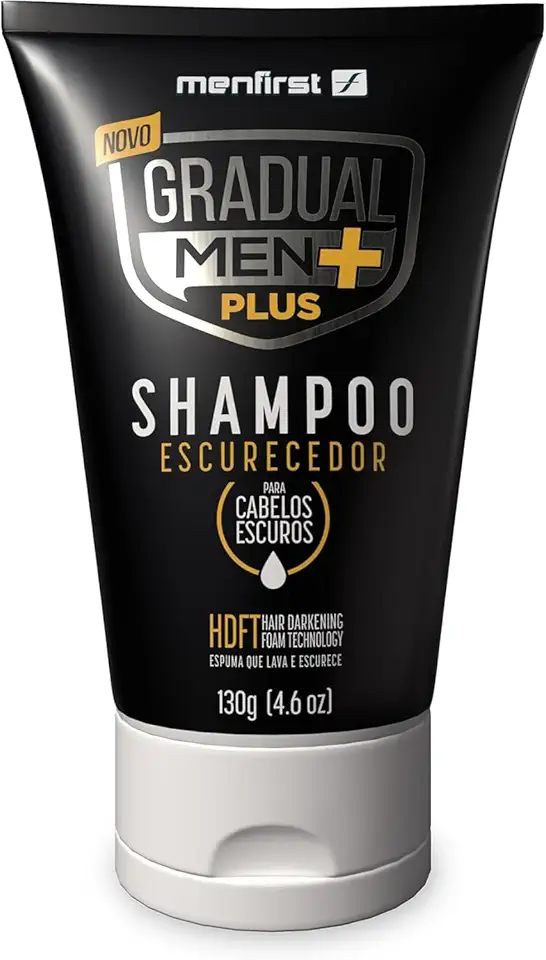 Shampoo Escurecedor de Cabelo Gradual Men PLUS - Potente e Rápido - Escuro