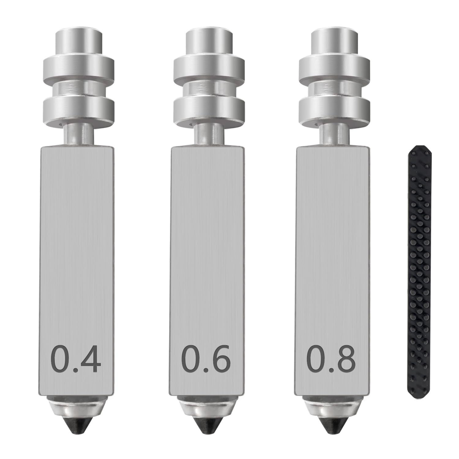 HzdaDeve 3PK 0,4 mm 0,6 mm 0,8 mm zintegrowane dysze ze stali hartowanej do Kobra X Combo Quick-Swap High Flow High Speed Throat Tube, głowica drukująca Hot End do drukarek 3D Anycubic