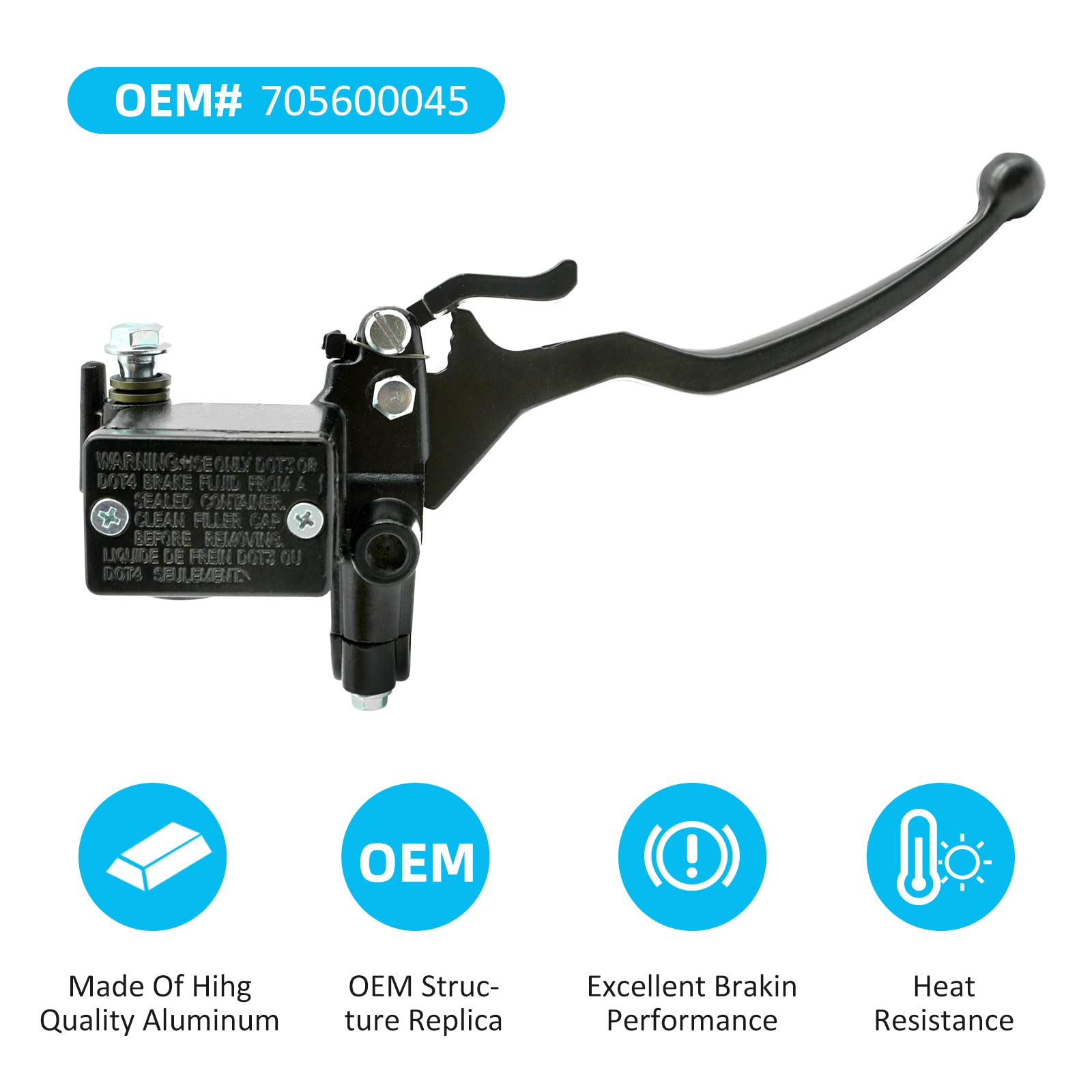 Front Right Brake Master Cylinder For Bombardier Can-Am DS650 ATV 2000-2007 - MATI Brand