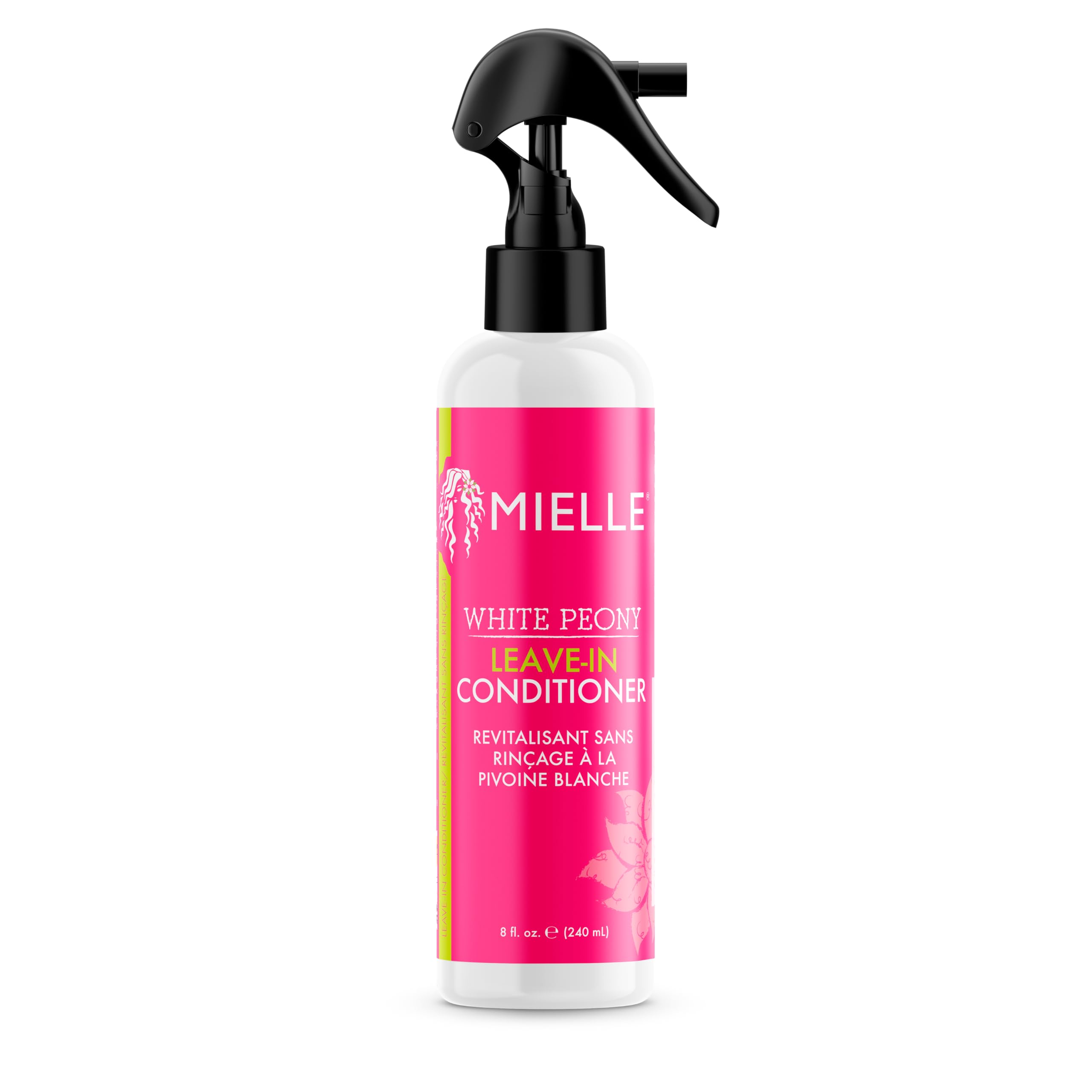 Mielle White Peony Sulfate-Free Leave-In Conditioner, Colour Safe, 227 ml (Pack of 1)