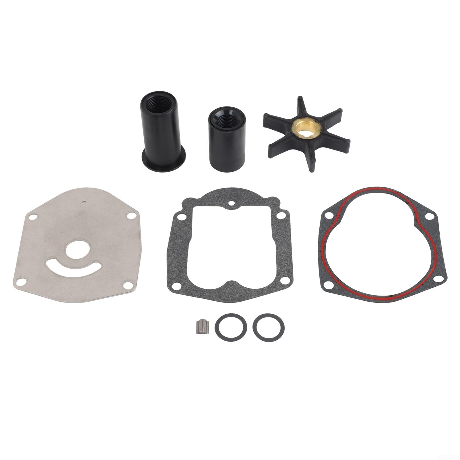 Kit de réparation d'hélice de pompe à eau pour moteur hors-bord Mercury 40 50HP Comprend toutes les pièces équivalentes OEM pour Mariner FORCE 25-50HP