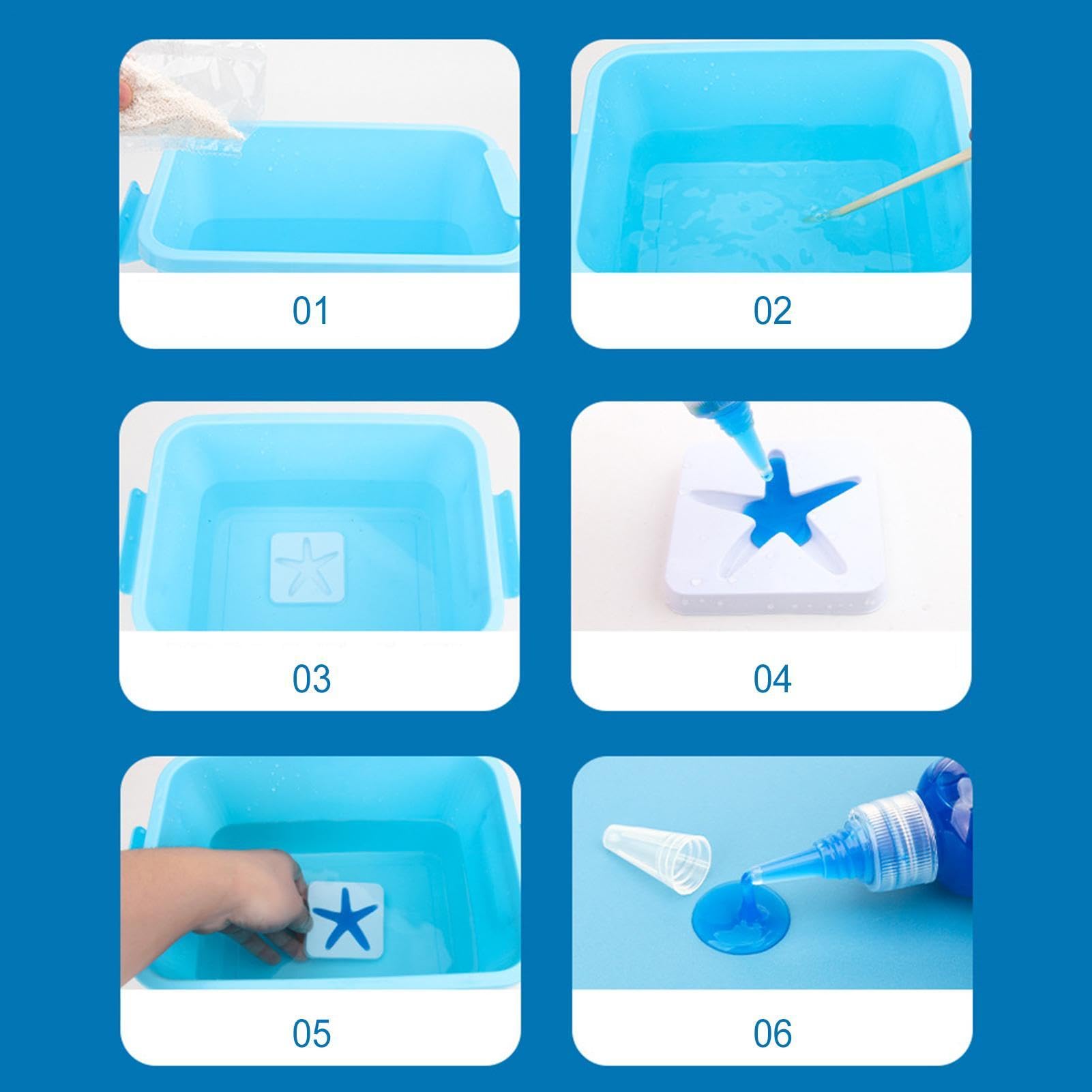Wasser-Gel-Set Kreativ-Set mit 12 Cartoon-Formen | Märchenhaftes Wassergel-Set für Geburtstag, Klassenzimmer, Schule, Zuhause, Kinder ab 3 Jahren, Mädchen und