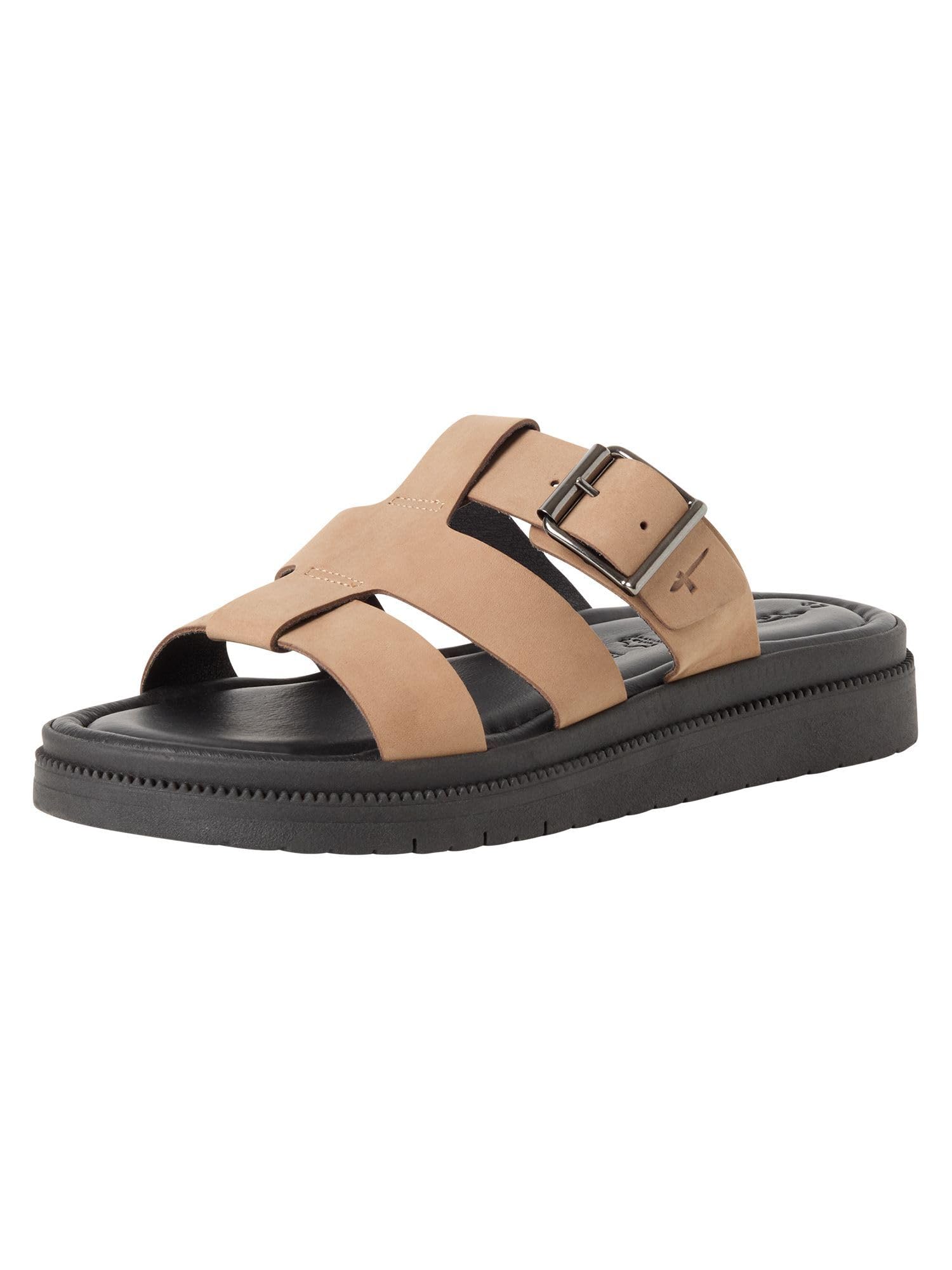 Tamaris Women's Beige Wedge Mules For 1-27102-46