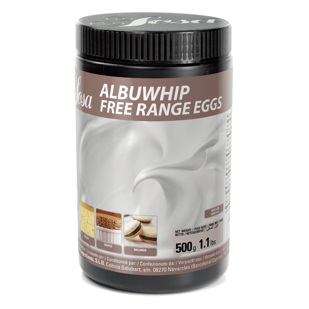 SOSA Albuwhip Free Range Eggs - Proteina montante, testurizzante, emulsionante e coagulante – Uso alimentare – Formato 500 g