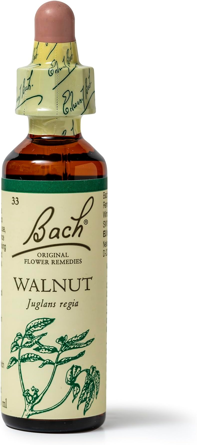 Bach Original Flower Remedies Walnut, Stand Your Ground, Accept Change, Emotional Wellness, Natural Flower Essence, 20ml