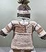 KSS Handmade KSS Brownish and Yellow Baby Cardigan and Hat 12 Months SW-1077