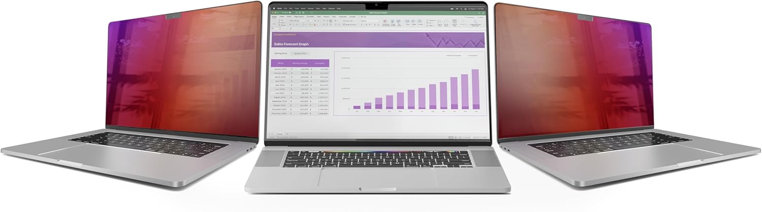 StarTech.com 16in MacBook Pro 21/23 Privacy Screen, Double-Sided Gold Filter w/Enhanced Privacy, Security Shield, +/- 30 Deg.