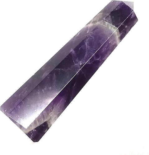 WholesaleGemShop - Torre de obelisco de piedras preciosas de 3 pulgadas, faceta gigante, cristal de roca de Aura Rock Natural pulido Earth Wand