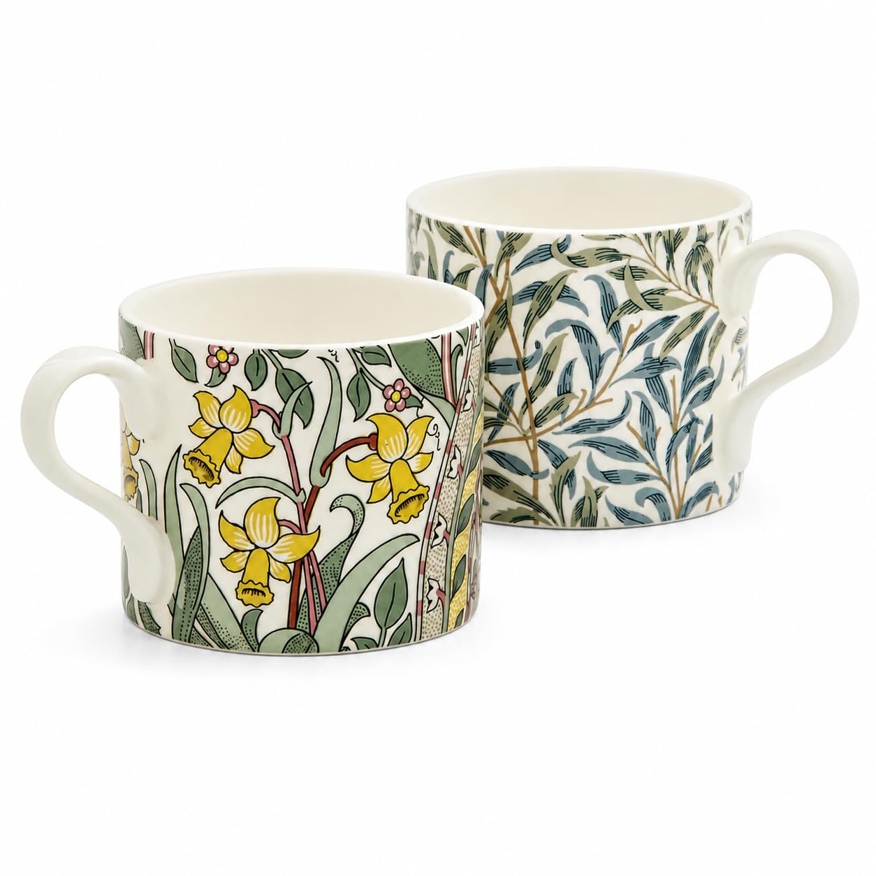 The Original Morris & Co. Daffodil 2 Piece Mugs Set