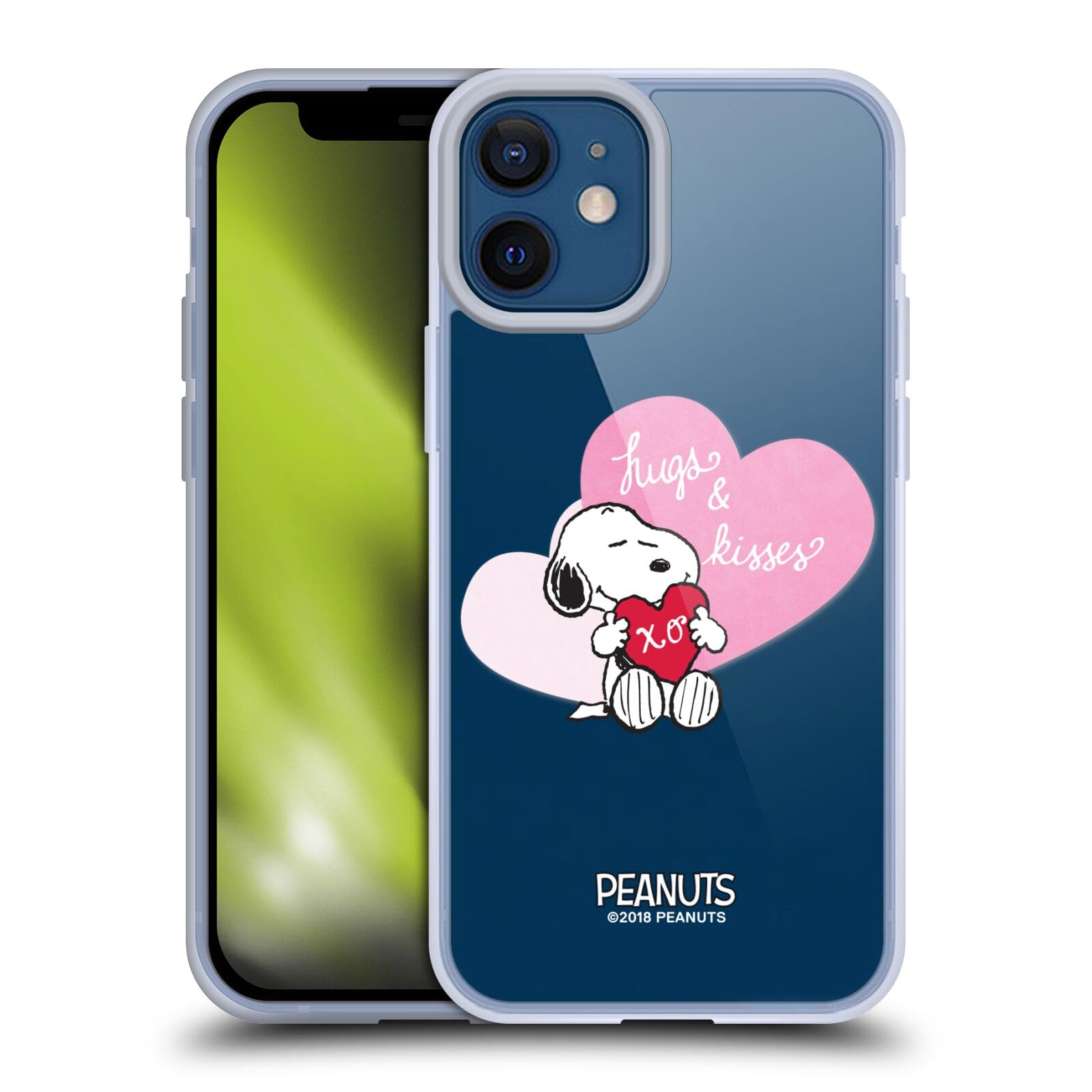 Head Case Designs Licenza Ufficiale Peanuts Snoopy Baci E Abbracci Sigillato con Un Bacio Custodia in Gel [Protezione di Grado Militare] Compatibile con Apple iPhone 12 Mini E Compatibile con MagSafe