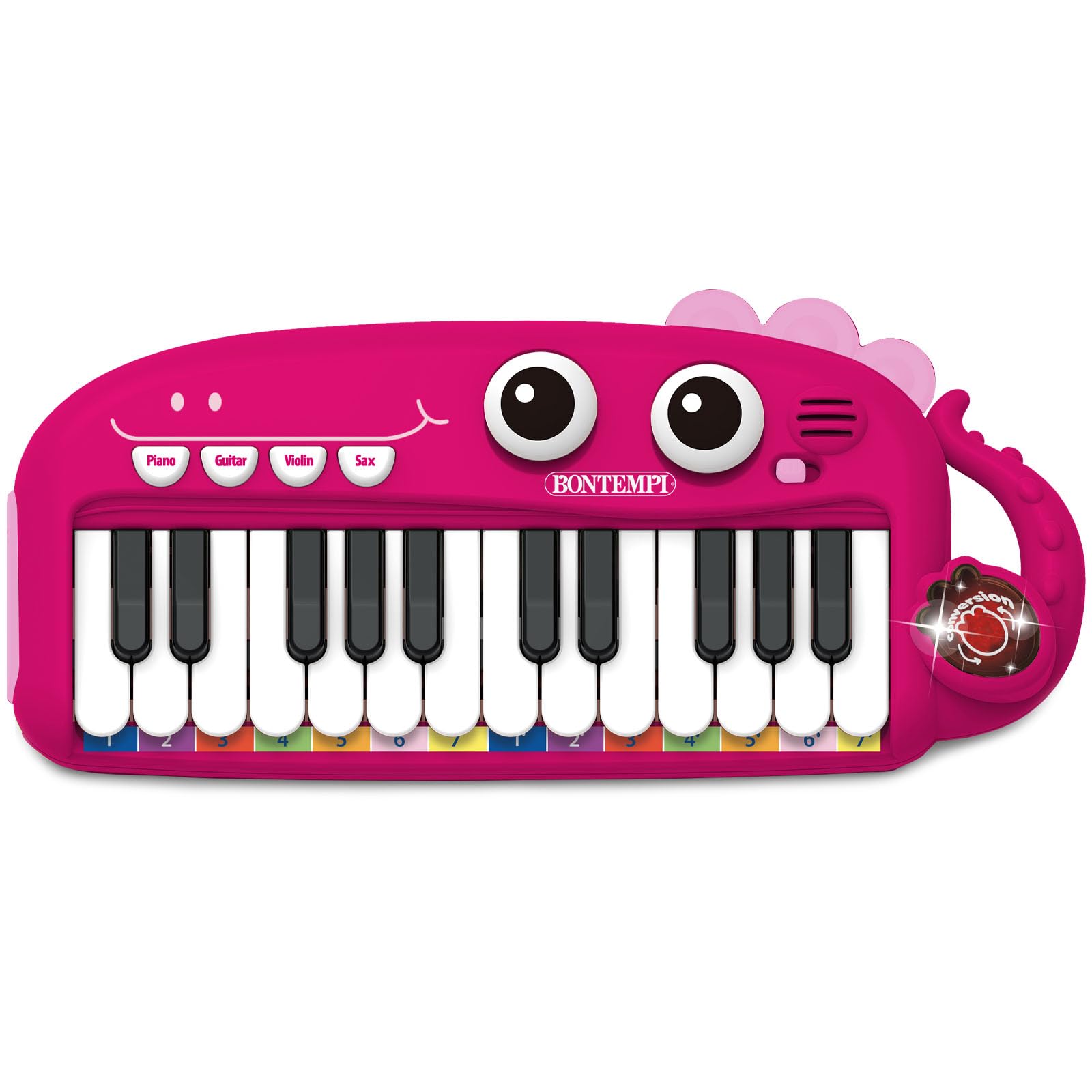 Bontempi | PlayKeys: Toy Keyboard 24 Keys for Little Musicians, Pink, 300x140x40mm