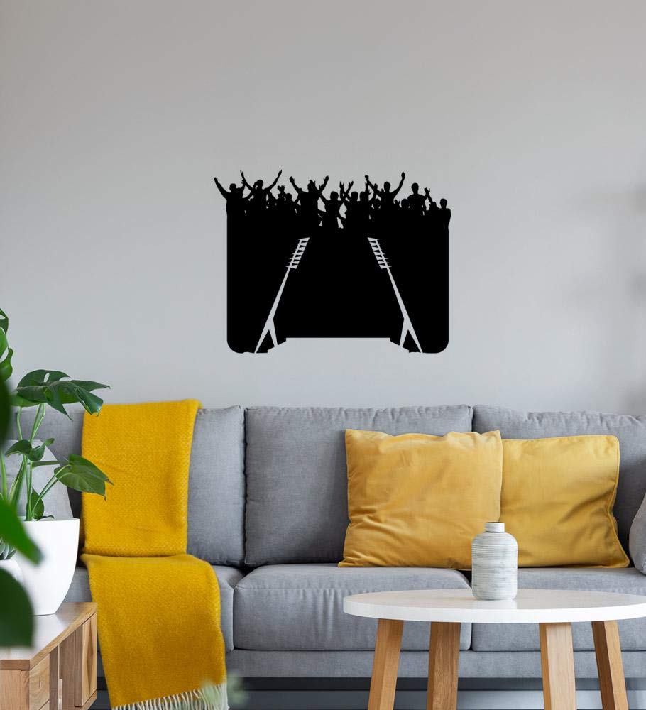 de - Adesivo da parete, motivo fans di calcio, 58 x 45 cm