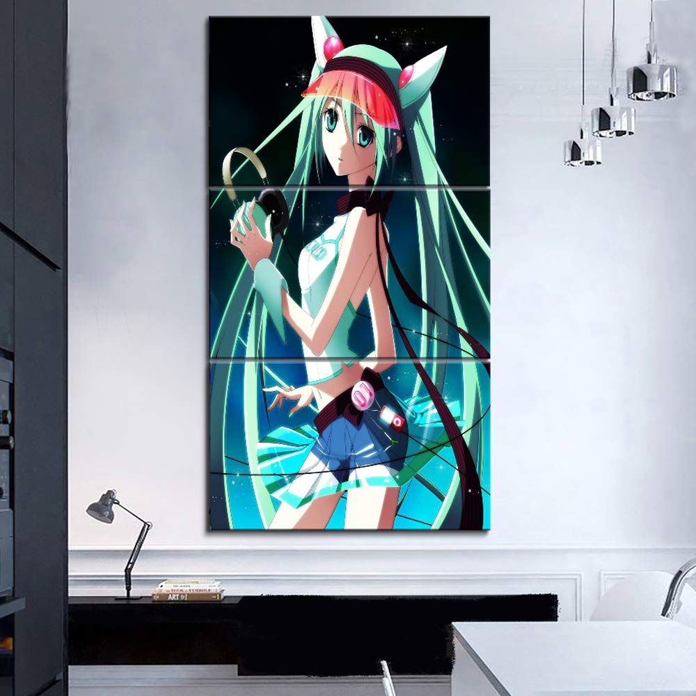 Peinture toile affiche encadrée mur art en 3 pièces pour grand mur