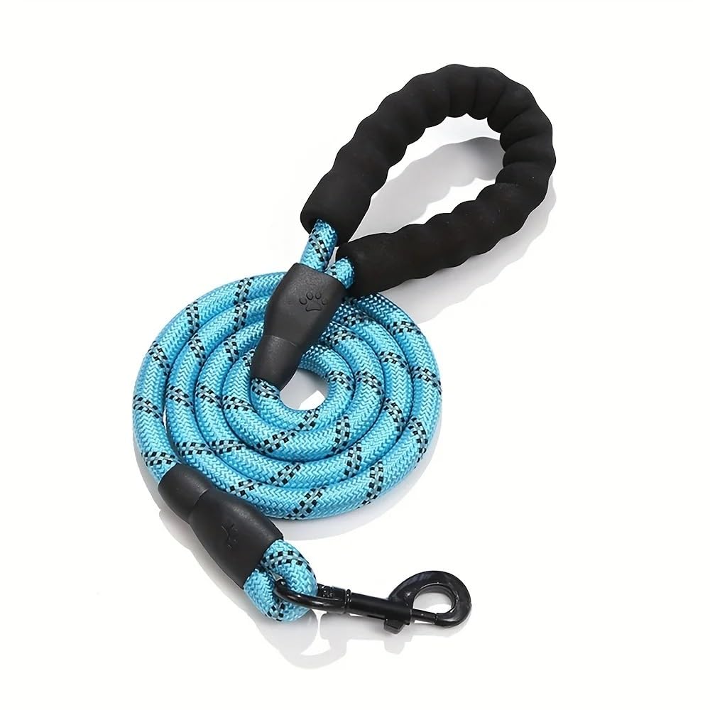 Laisse pour chien solide 150cm sky blue idéale pour balade en ville