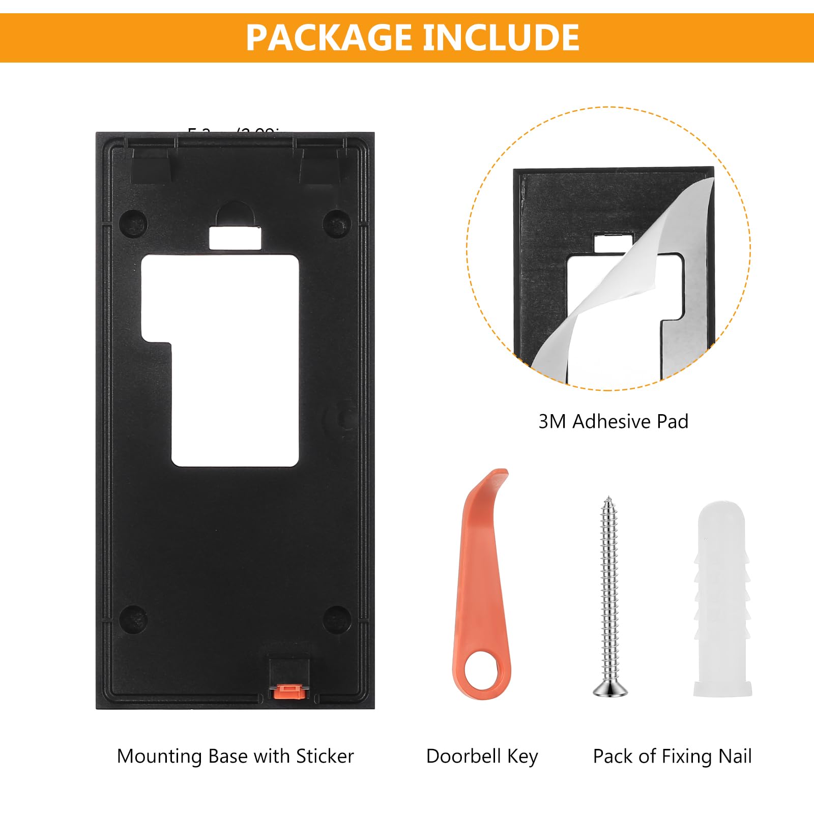 Ring Doorbell Mount No Drill For New Battery Video Doorbell (2024