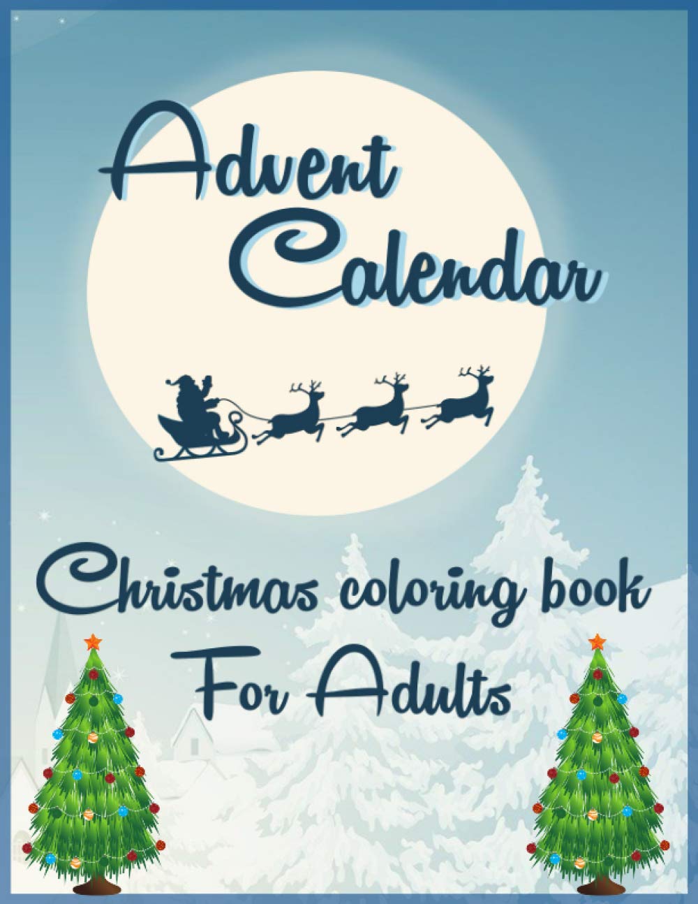 Advent Calendar Christmas Coloring Book For Adults 25 Numbered Christmas Colo...