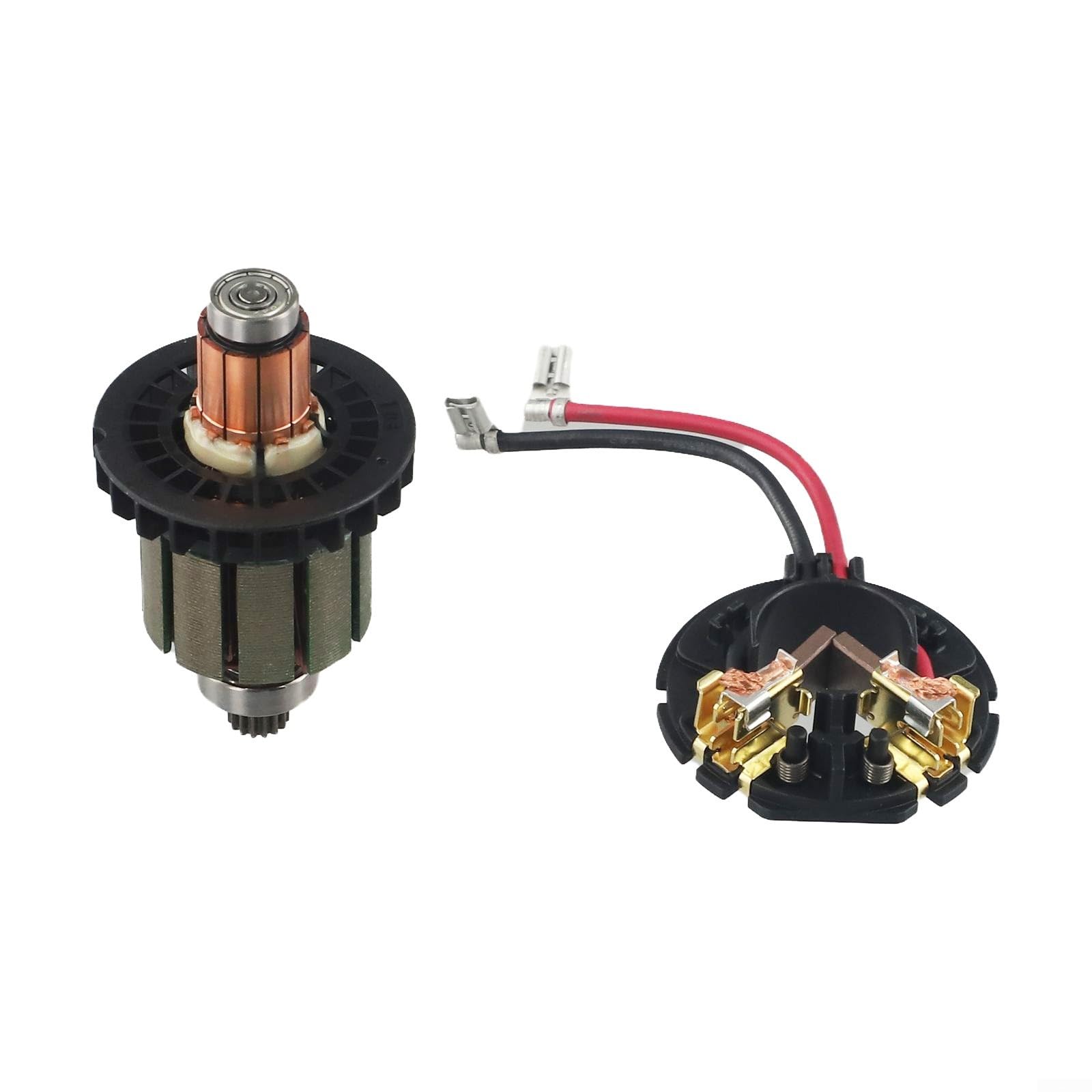 Rotor DDF482 - Armatura e porta spazzole di carbone per modelli Makita DDF482, parte 619380-9 619583-5, ricambio per HP482D DHP482RME XPH10