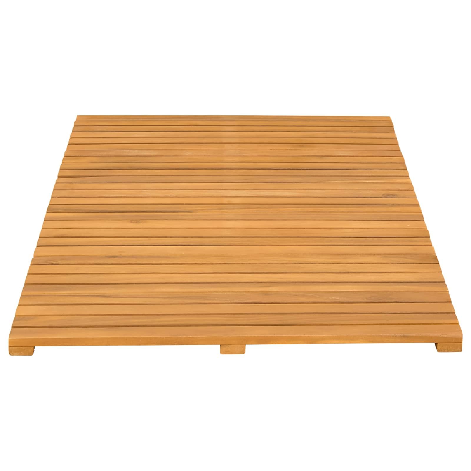 Solivagant Badematte Uni Braun 100 x 55 cm Holz, Badzubehör,Badematten Badteppiche, 5 kg-42025257