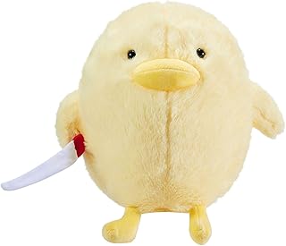 Kephay Cute Duck Plush with Knife Duckling Stuffed Animal Plush Toy Duckie Throw Pillow Plushies Doll Toys Gift for Boys Girls Adults (Yellow, 11.8 inch)