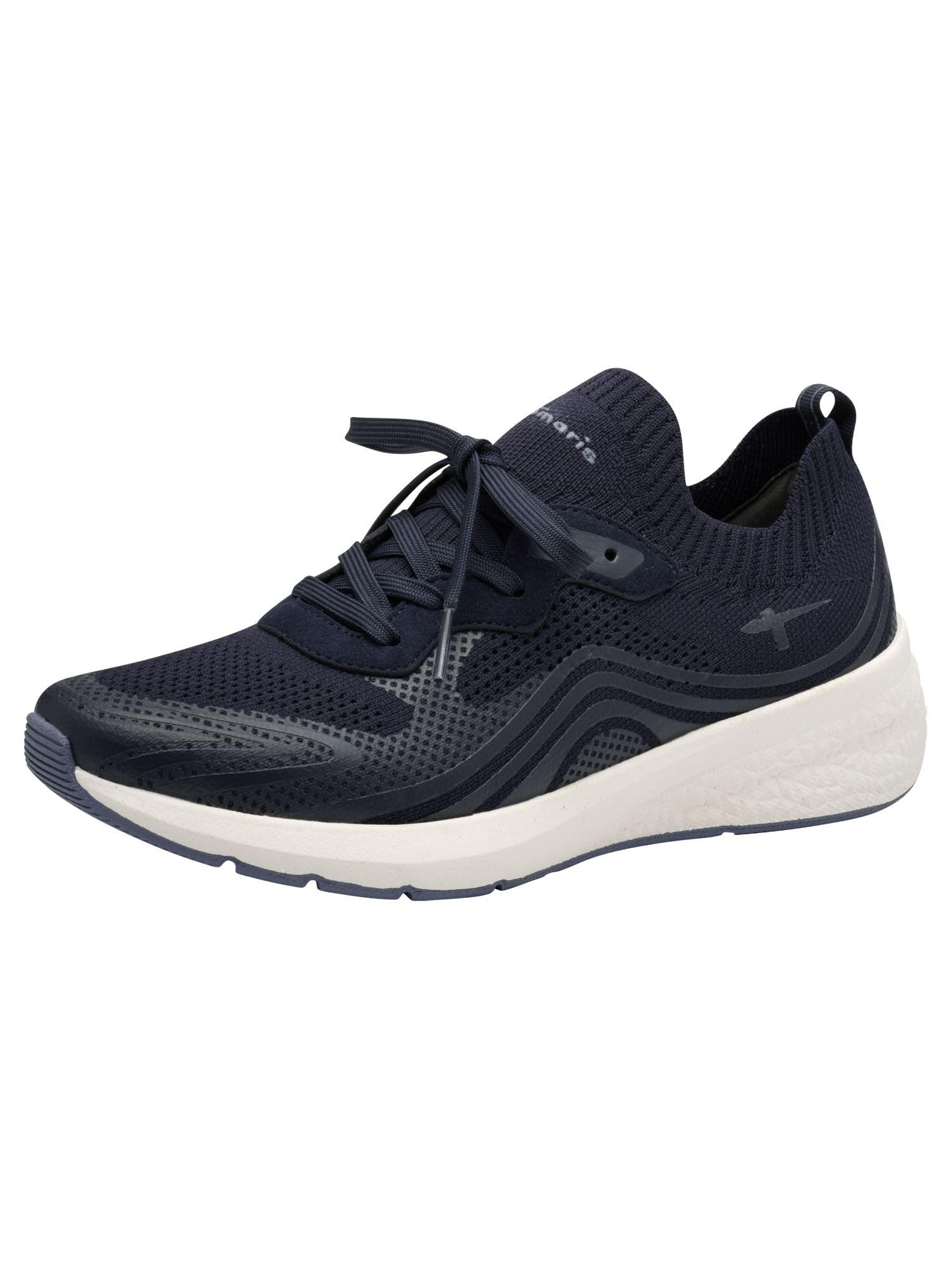 Tamaris Women's Vegan Sporty Lace-Up, Navy, 8 UK