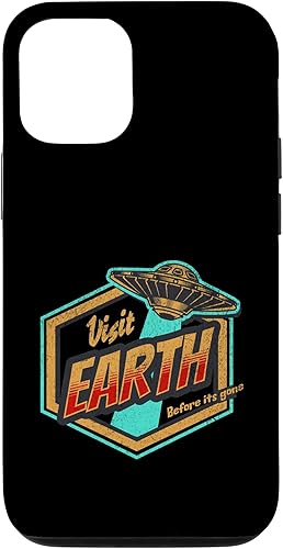 iPhone 13 Pro Alien Travel UFO Abducción Visitante Extraterrestre Estuche de Conservación de la Tierra