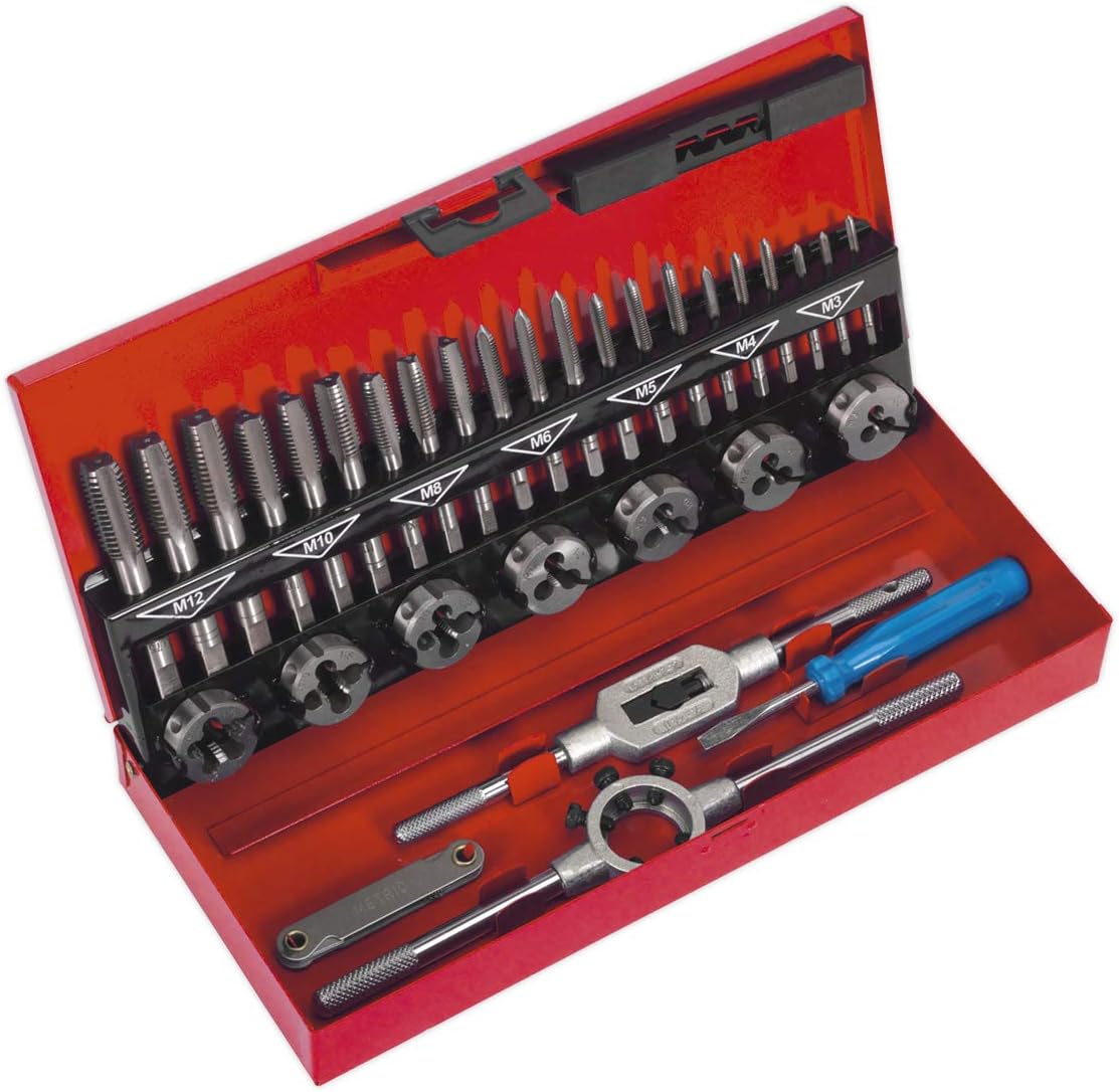 GEARWRENCH 77 Piece Ratcheting Tap and Die Set, SAE/Metric 3887
