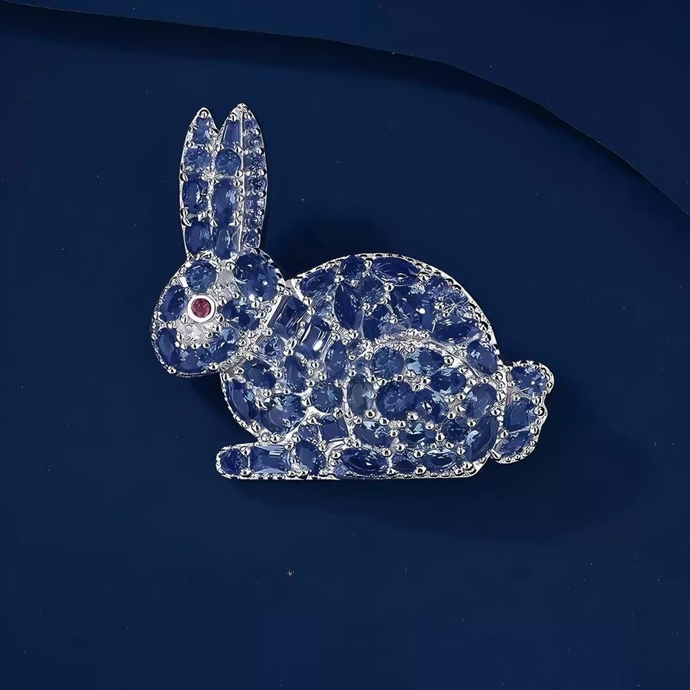 Spilla a forma di coniglio, spilla a forma di animale, decorazione di giacche, stoffa, accessori for gioielli