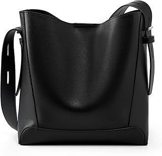 [HeyDear] 本革 ショルダーバッグ レディース 本革バッグ 大容量 ファッション ショルダーバッグ レザーバッグ ビジネスバッグ 斜めがけバッグ ハンドバッグ ファスナー カジュアル 通勤バッグ レディース ファッション ギフト [並行輸入品]