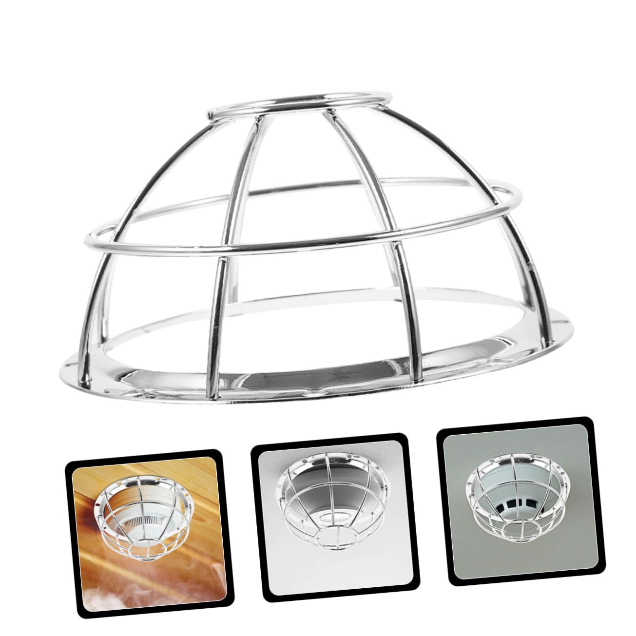 10 Pièces Protections Détecteur Acier Inoxydable Cages Robustes Anti-poussière pour Capteurs Installation Facile pour et Bureau