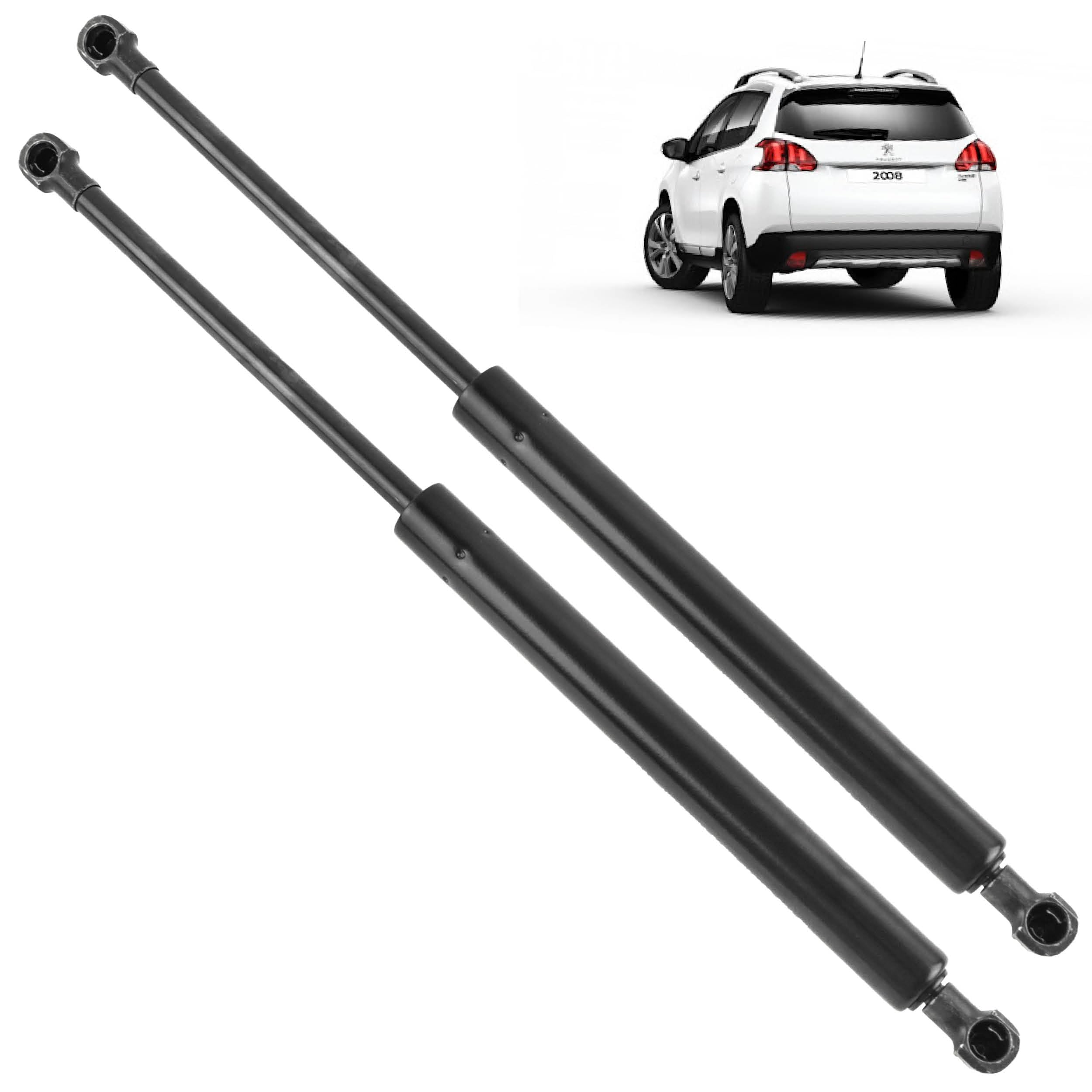 2 amortiguadores maletero compatibles para 2008 (1ª generación) (2013-2019) muelle neumático maletero. 9678317180