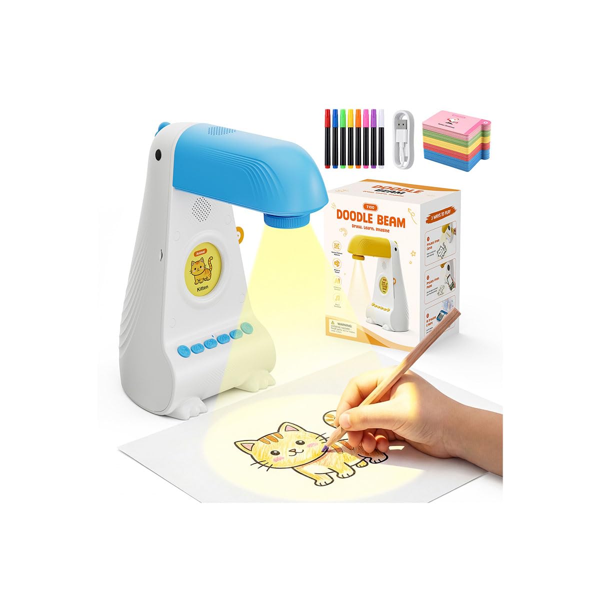 Proiettore per tablet da disegno per bambini 5-12 anni,Scatola per storia per bambini | Trasformare Foto In Disegni Giocattolo Creativo & Tablet Schizzo Di Natale & Compleanno Ragazza Ragazzo