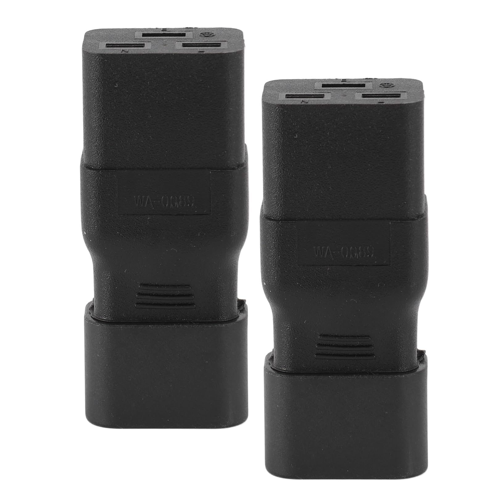 Adapter IEC C14 do C19, Trudnopalny, Wytrzymały, Wodoodporny, Odporny na Ciepło, Złącze IEC, łatwa Konwersja Zasilania dla Drukarek