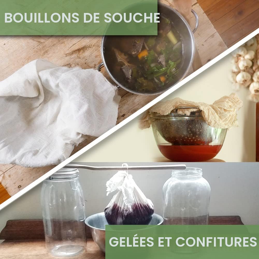 SHOWERORO Étamine Réutilisable Pour Tofu Filtration Fine Tissu De Cuisine Pour Jus Et Conserves Égoutter Et Filtrer Avec SHOWERORO Étamine Réutilisable Pour Tofu Filtration Fine Tissu De Cuisine Pour Jus Et Conserves Égoutter Et Filtrer Avec